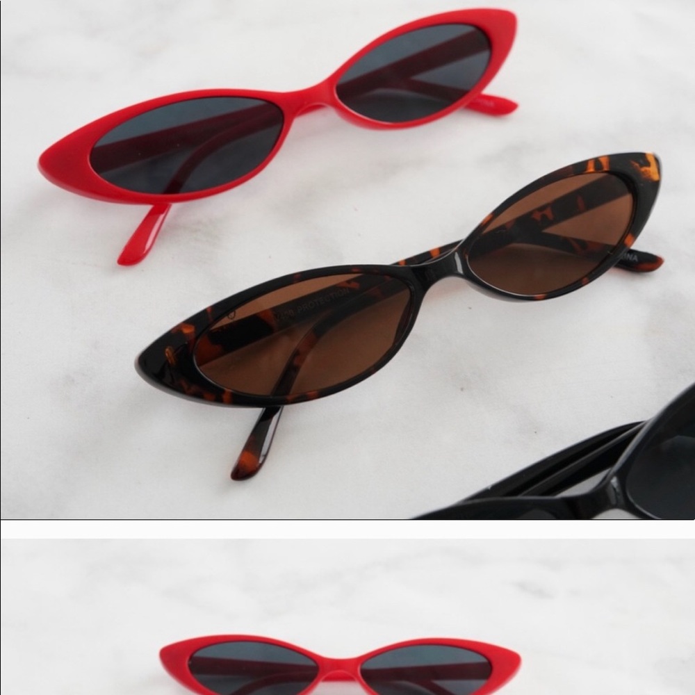 FINAL SALE-SLIM CAT EYE SHADES!!! FINAL PRICE - Picture 2 of 2